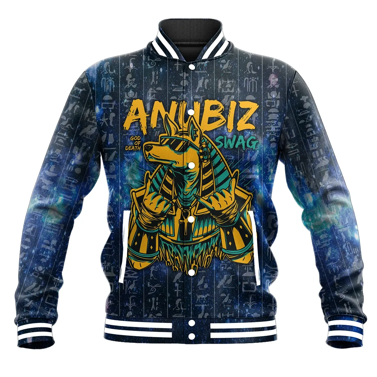 Egypt Anubis Galaxy Baseball Jacket Special Gift For Men Women