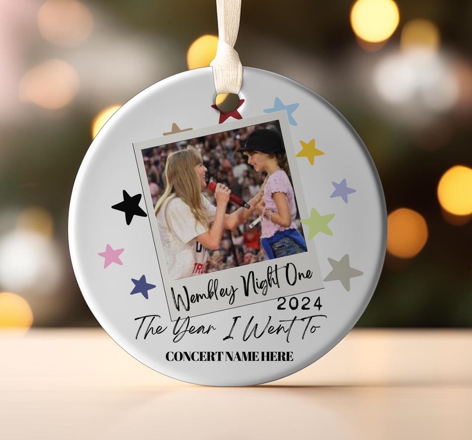 2025 Eras Tour Ornament gift with photo taylor version Christmas gift keepsake custom personlalised 2025 year I went to it was rare i was there