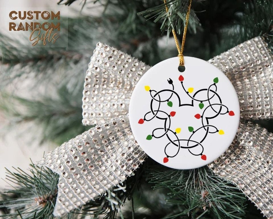 2025 Christmas Ornament, Christmas lights, Disney Ornament, Disneyland