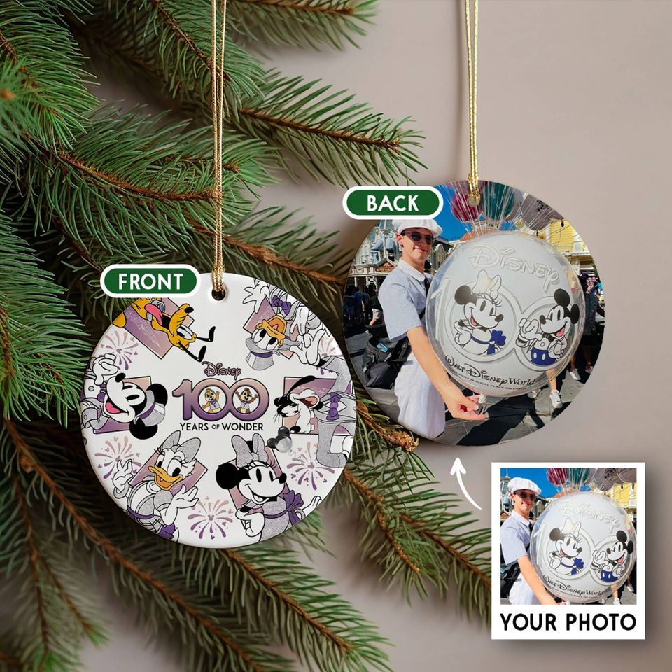 100 Years of Wonder Christmas Ornament, Disneyland 100 Years Anniversary, Family Christmas Ornament