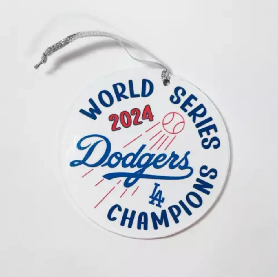 2025 World Series Champions Ornament Yankees or Dodgers XMas Ornament Gift