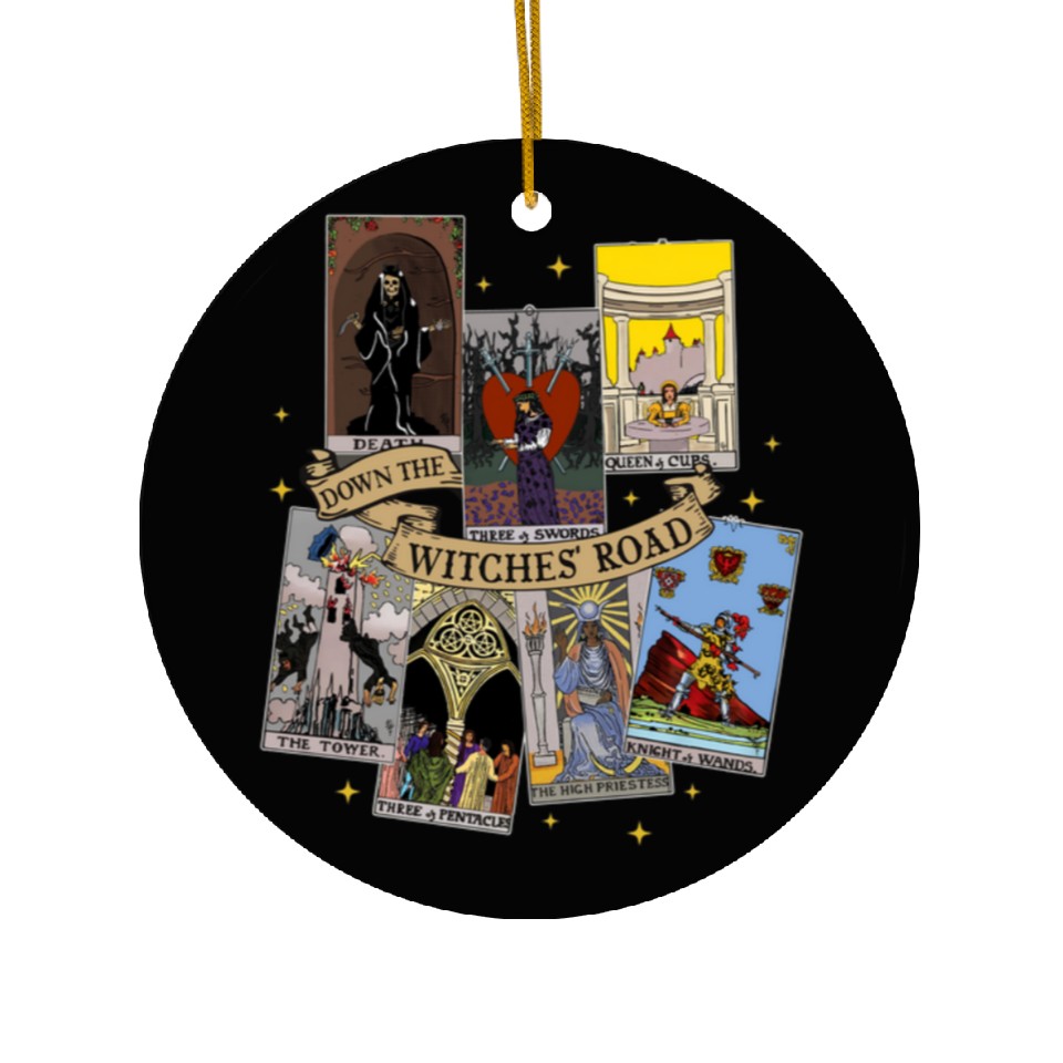 Agatha All Along Tarot Cards Ceramic Ornament, Marvel Show Disney, Agatha Harkness Down The Witches