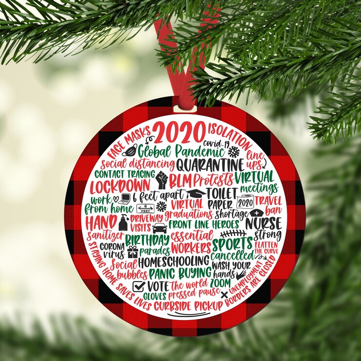 2020 ornament quarantine ornament christmas ornament