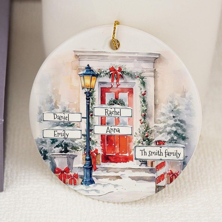 2025 Christmas Bauble Custom Family Christmas Ornament Famliy Tree Buable