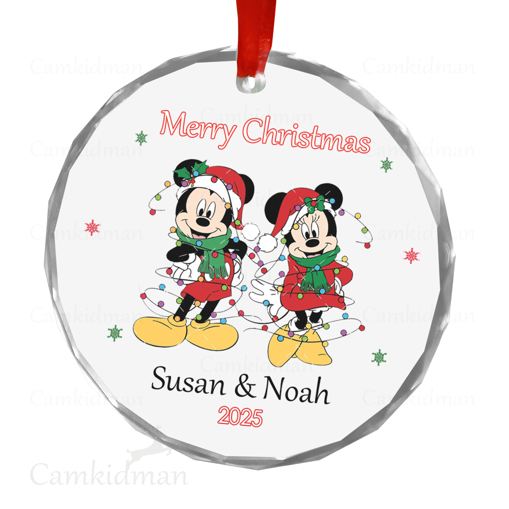 Personalized Name Disney Winnie the Pooh & Friends Ceramic Ornament Glass Ornament 2025  Glass Christmas Decoration