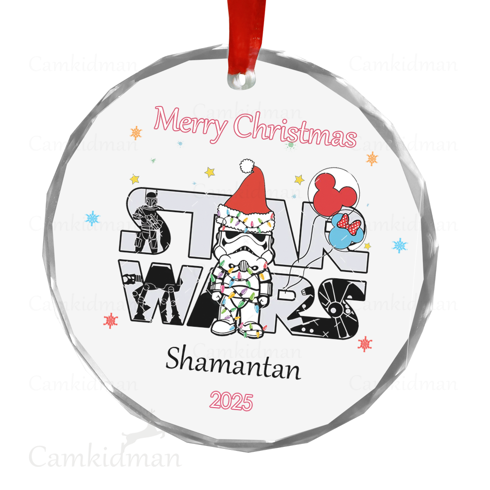 Personalized Name Brother Disney Donald Duck Ceramic Ornament Glass Ornament 2025  Glass Christmas Gift