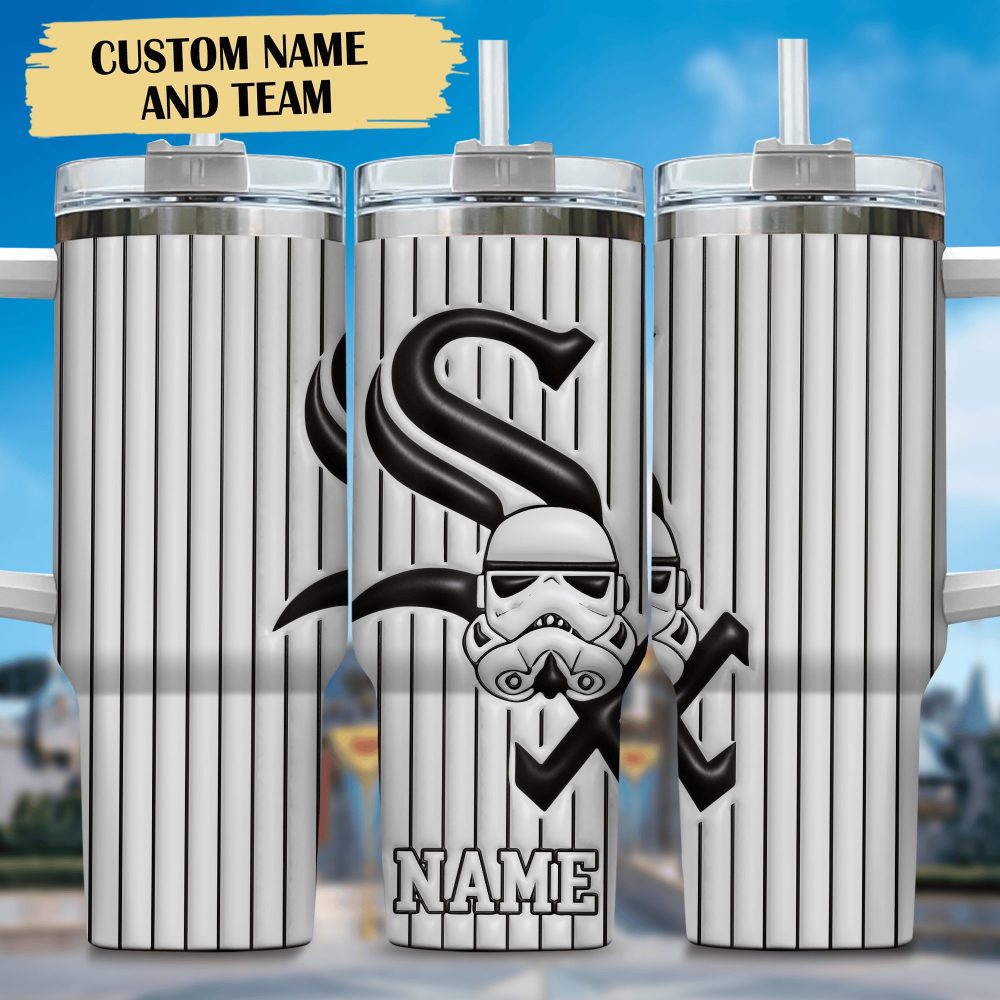 3D Star War And New York Yankees MoviesMlb Custom Stanley Quencher 40Oz Stainless Steel Tumbler With Handle