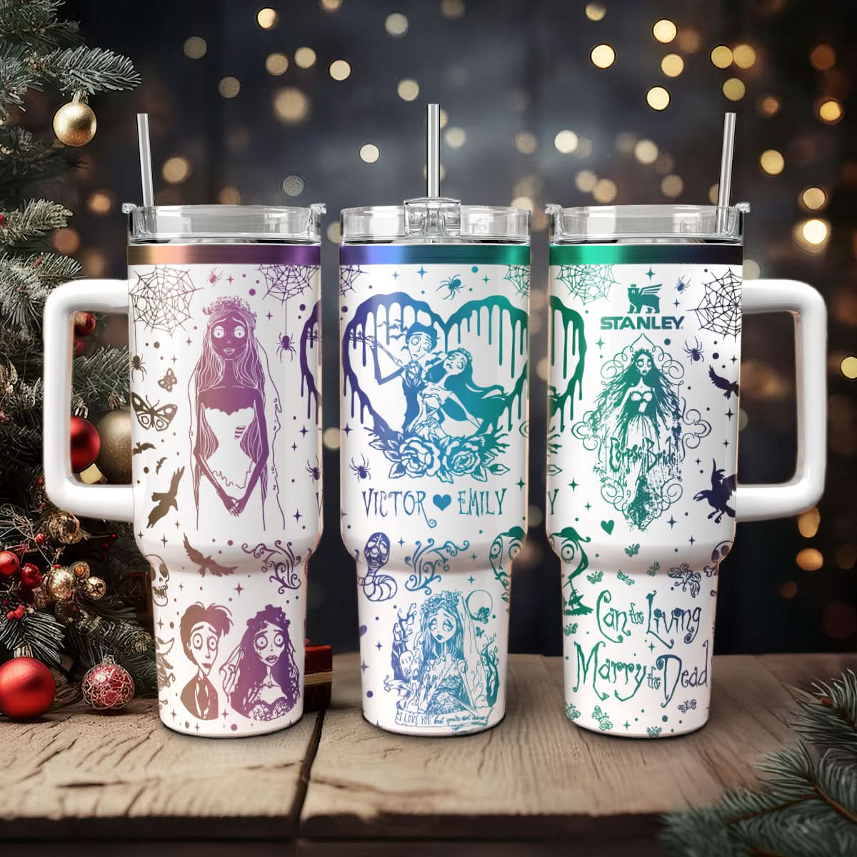 Corpse Bride Movies Custom Stanley Cup 40 oz Tumbler With Handle