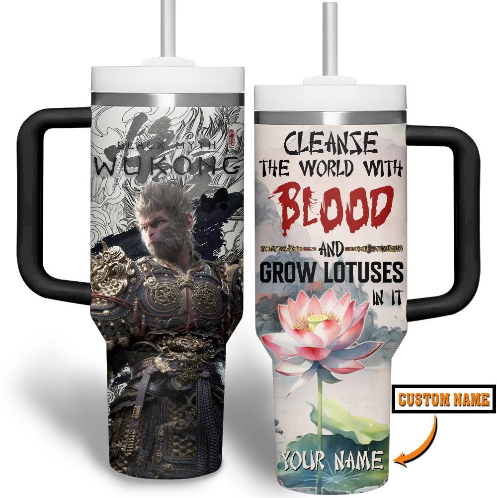 Black Myth Wukong Movies Custom Stanley Cup 40 oz Tumbler With Handle
