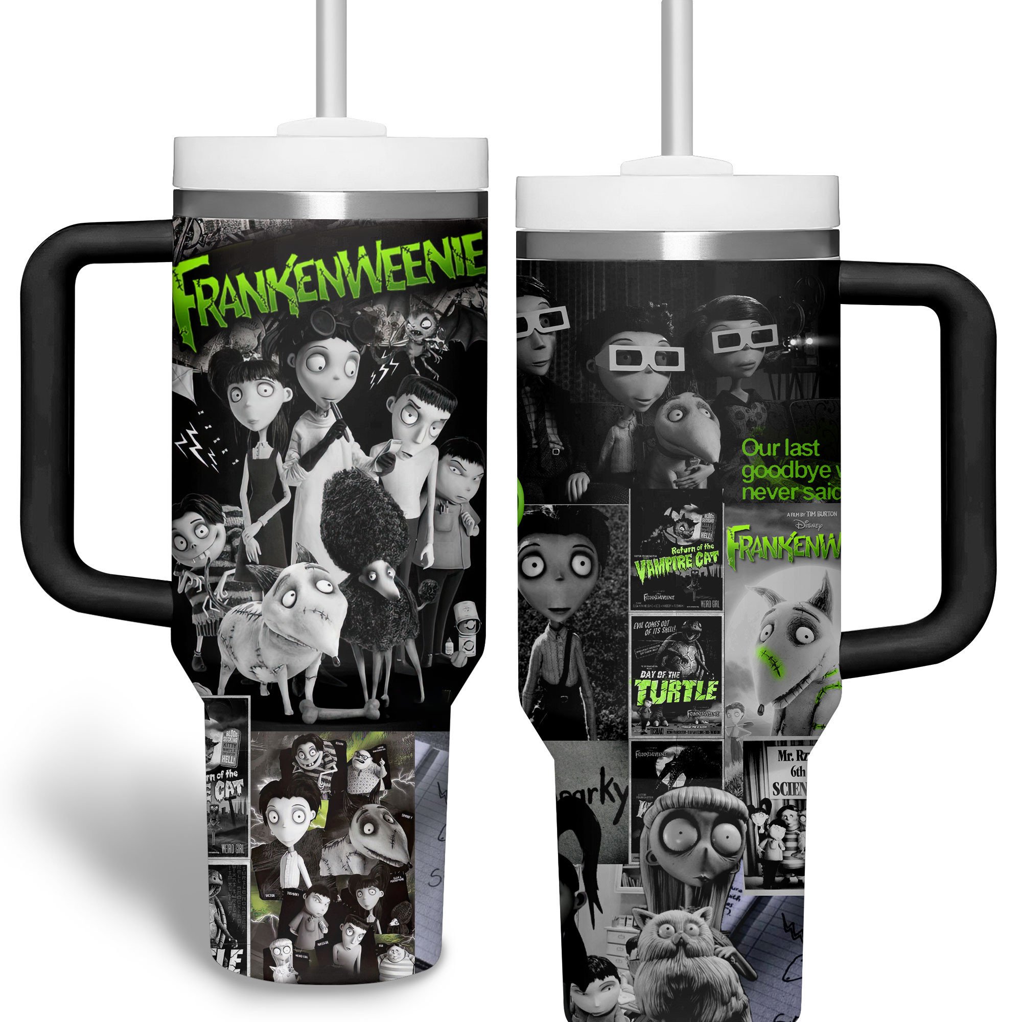 Frankenweenie Movies Custom Stanley Cup 40 oz Tumbler With Handle