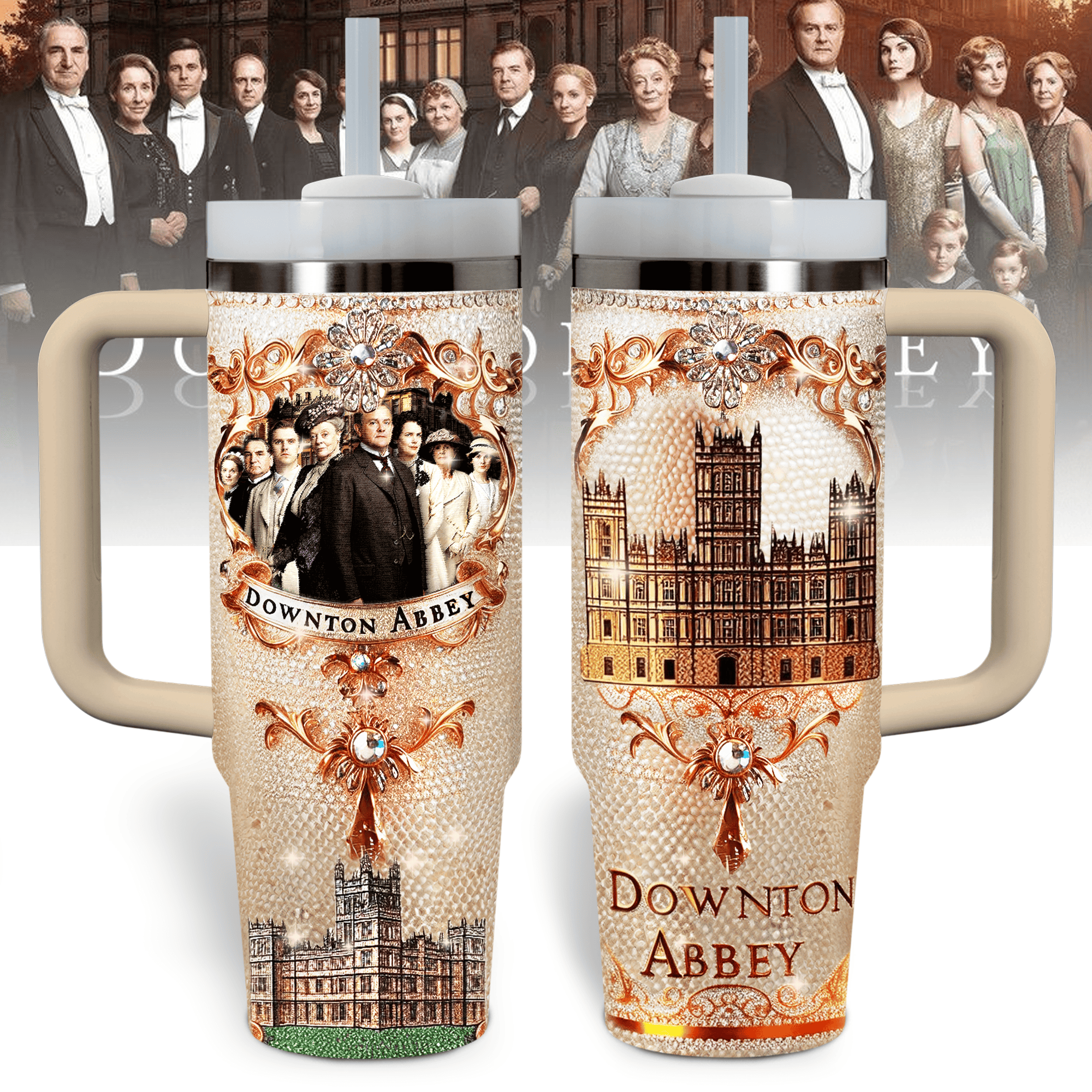 Downton Abbey Movies Custom Stanley Cup 40 oz Tumbler With Handle