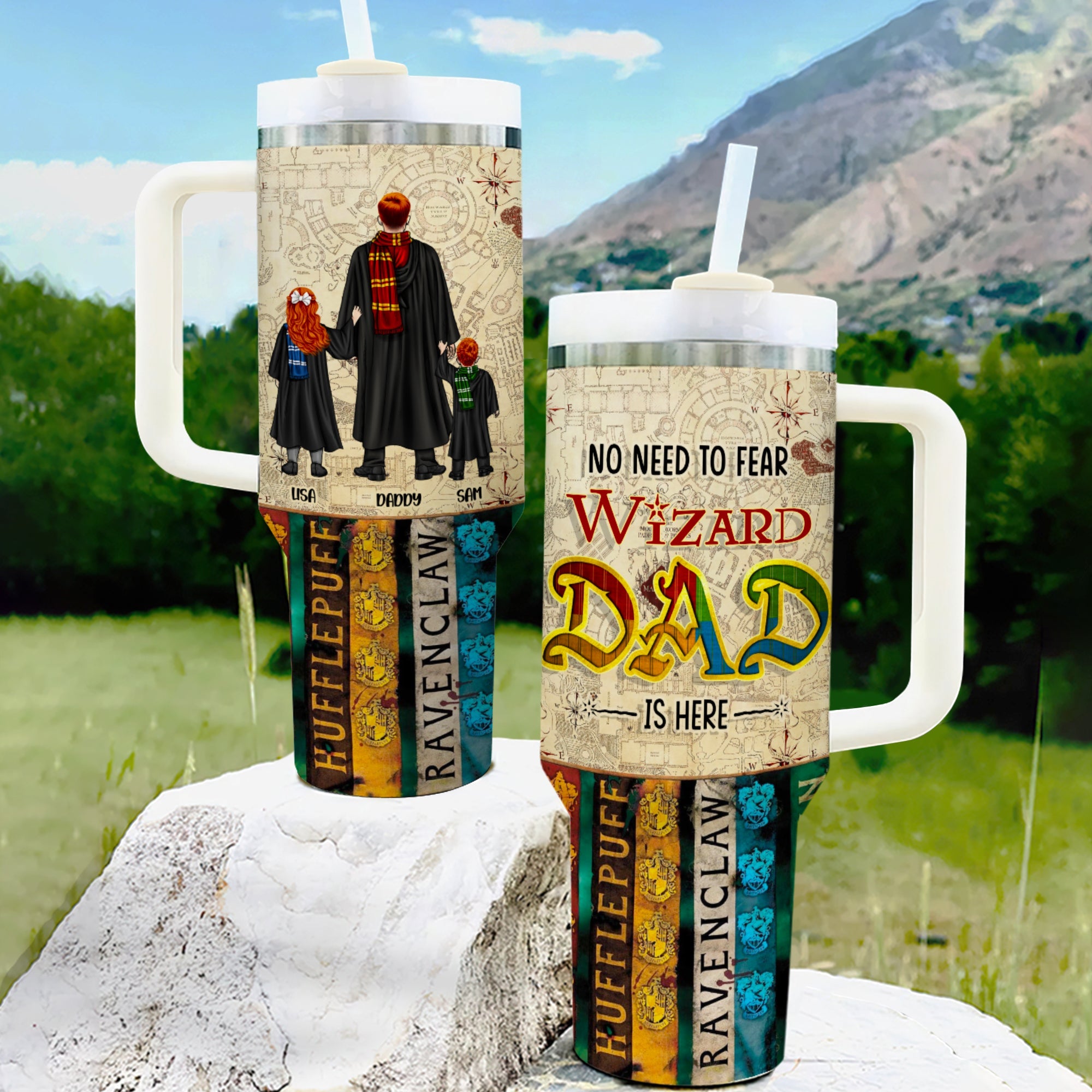 Dad Harry Potter Movies Custom Stanley Cup 40 oz Tumbler With Handle