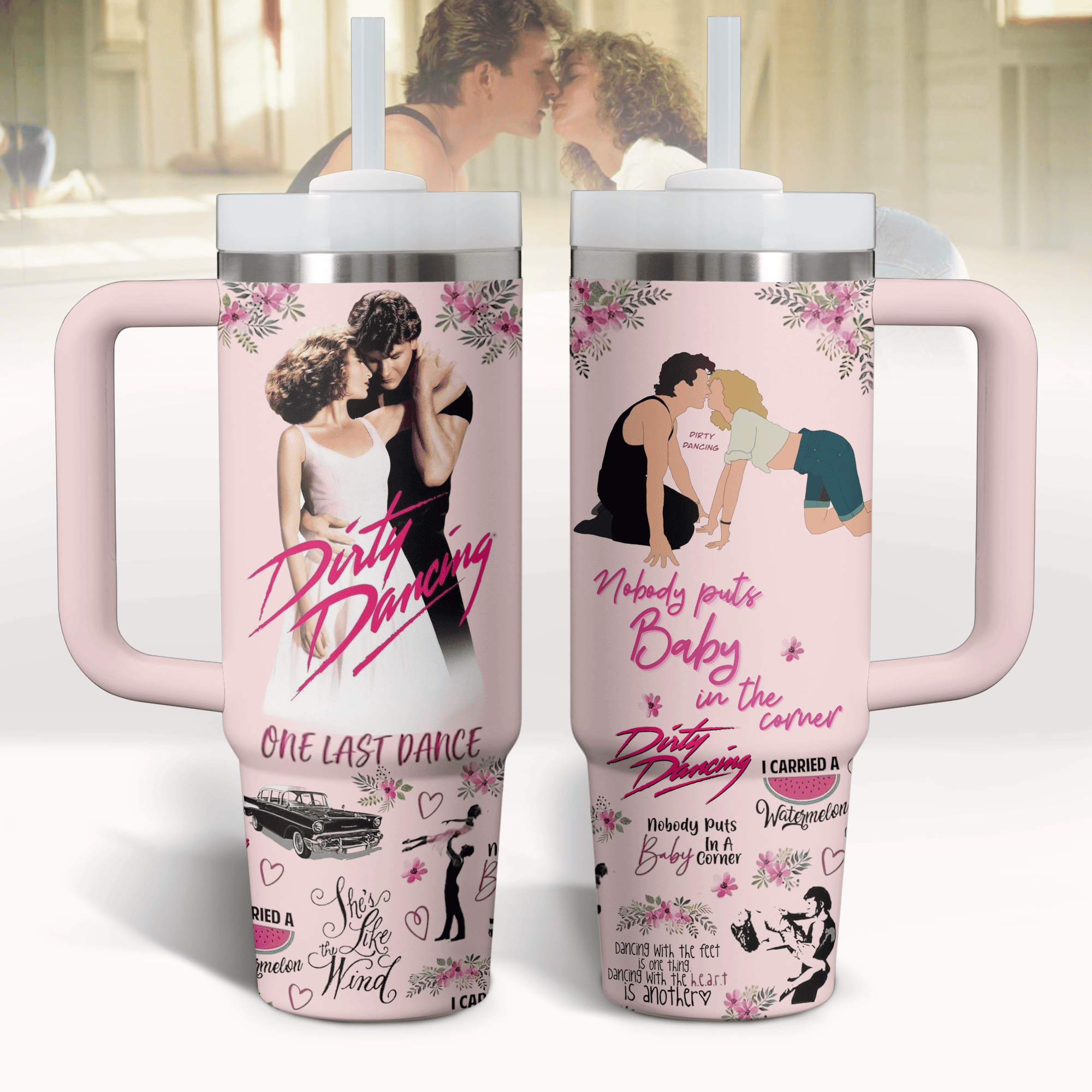 Dirty Dancing Movies Custom Stanley Cup 40 oz Tumbler With Handle