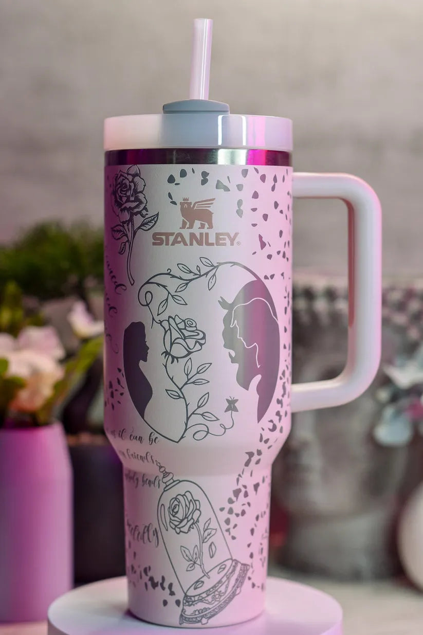 Beauty And The Beast MoviesCustom Stanley Cup 40 oz Tumbler With Handle
