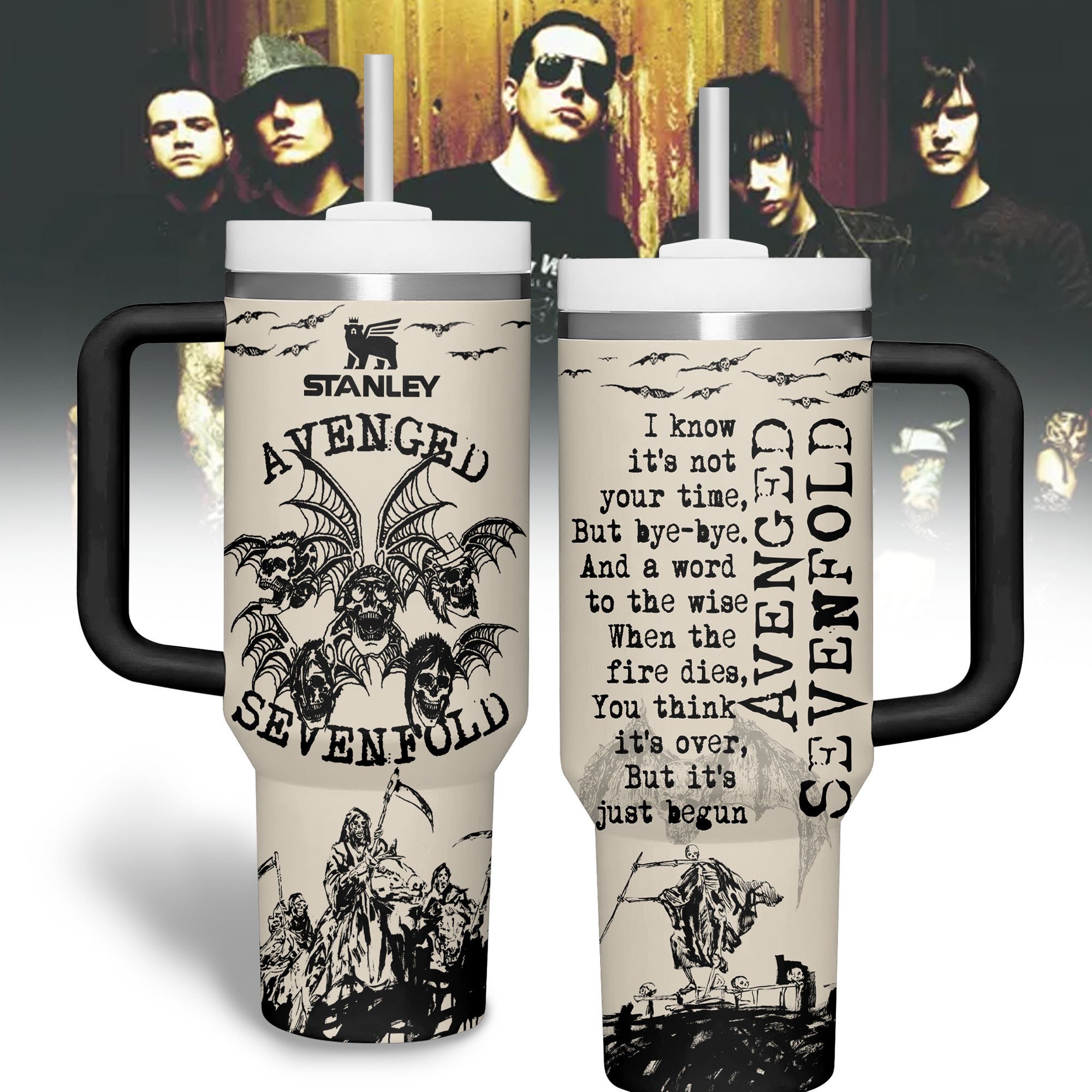 Avenged Sevenfold Music Custom Stanley Cup 40 oz Tumbler With Handle