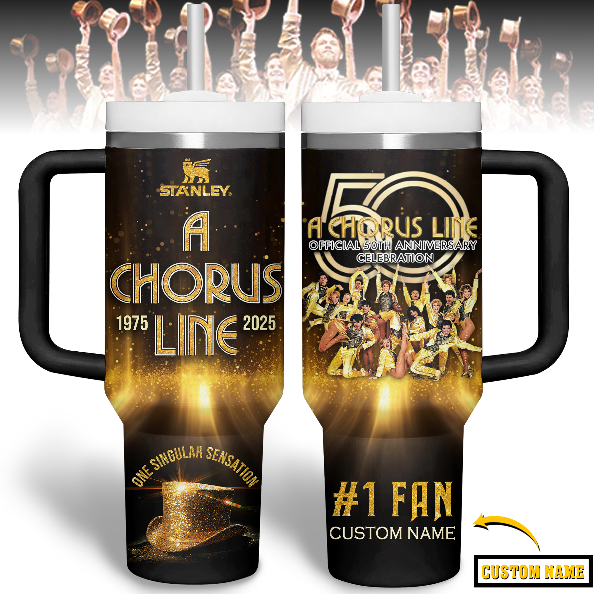 A Chorus Line Music Custom Stanley Cup 40 oz Tumbler With Handle
