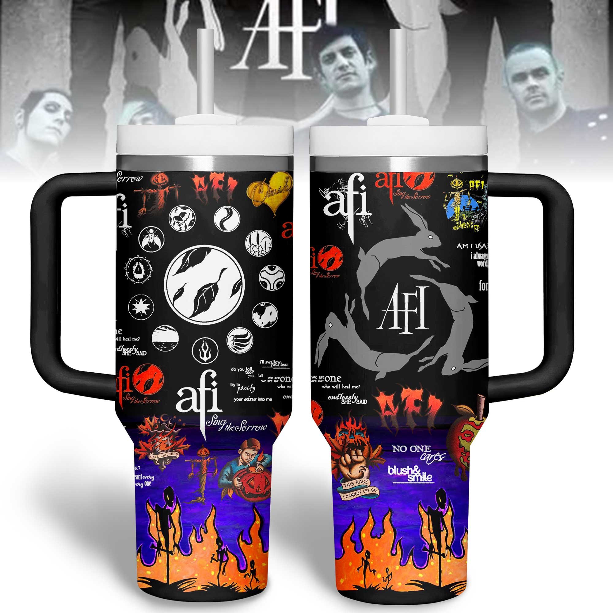 AFI Music Custom Stanley Cup 40 oz Tumbler With Handle