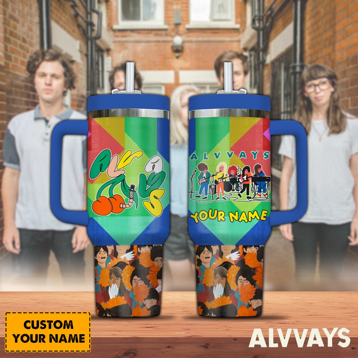 Alvvays Music Custom Stanley Cup 40 oz Tumbler With Handle