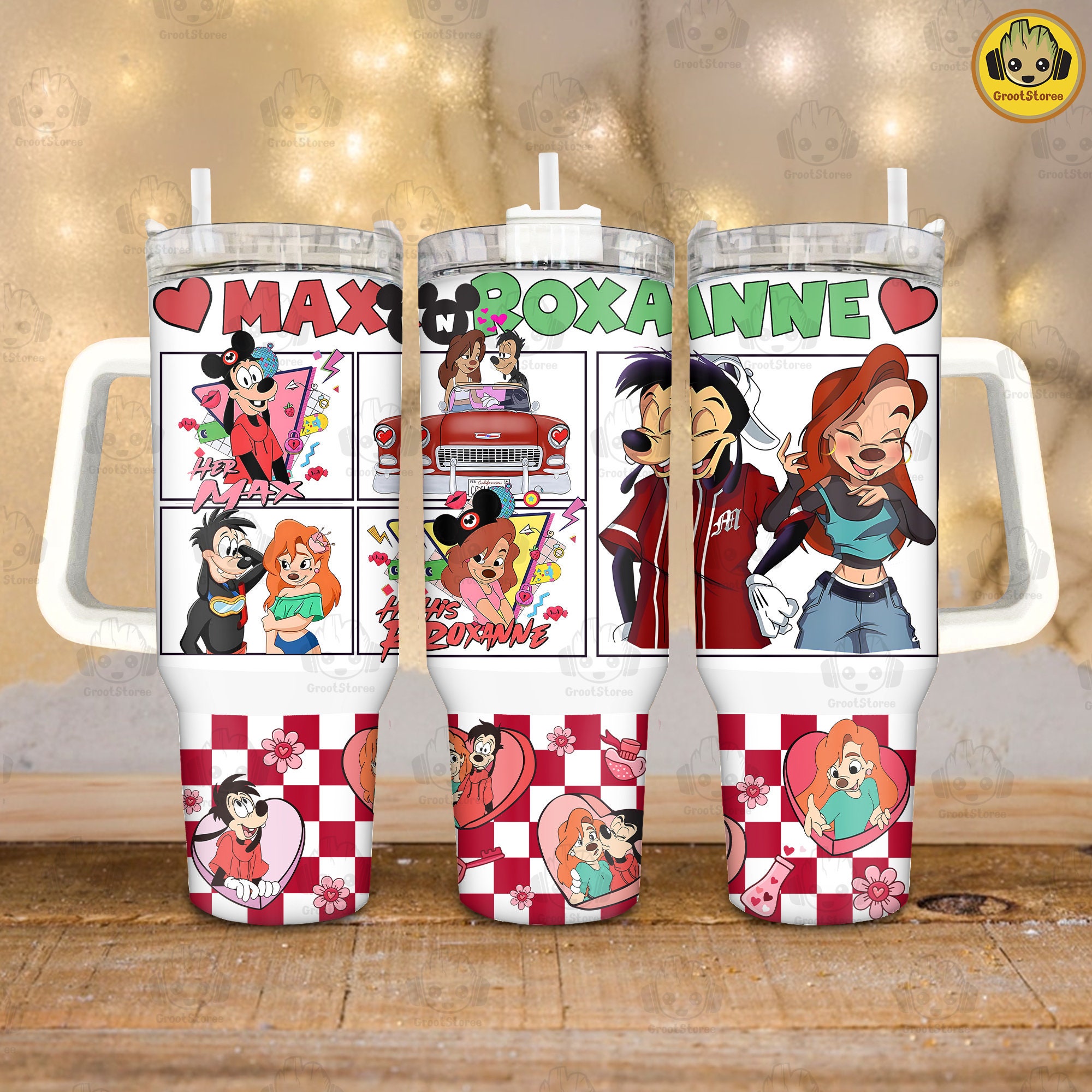 A Goofy Movie Disney Cartoon Custom Stanley Cup 40 oz Tumbler With Handle