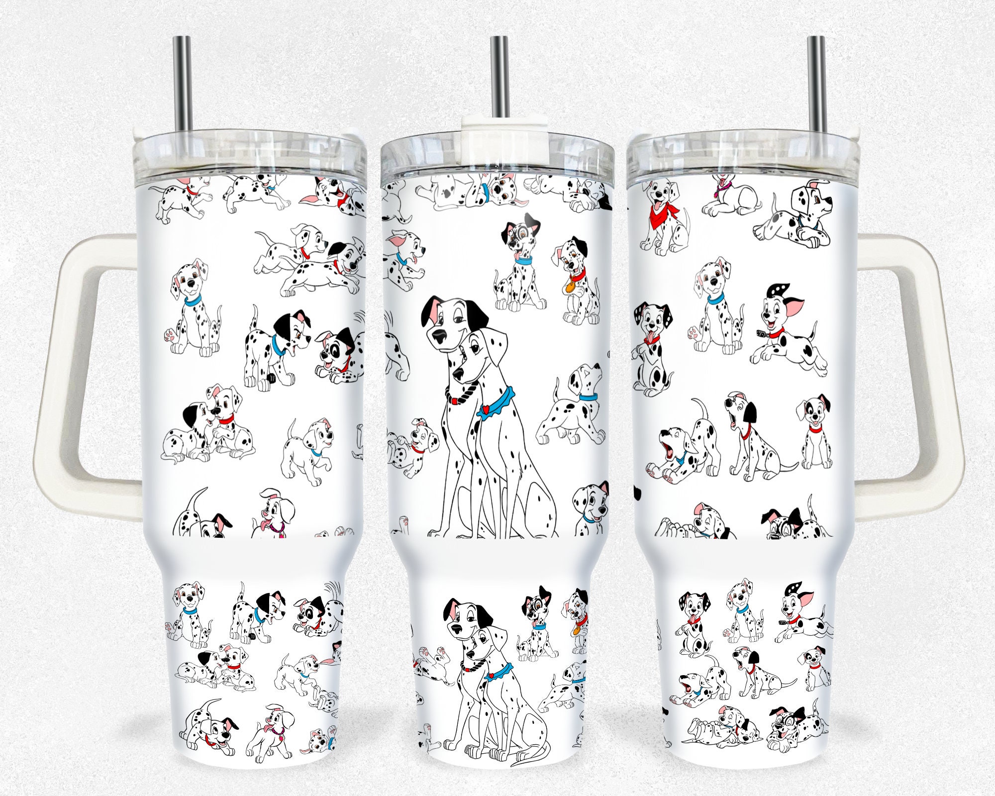 101 Dalmatians Disney Cartoon Custom Stanley Cup 40 oz Tumbler With Handle