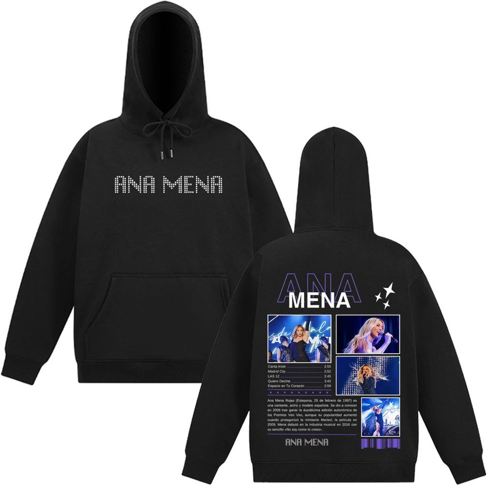 Singer Ana Mena Tour 2025 Hoodie