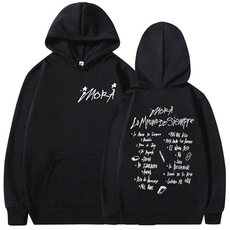 Rapper Mora Lo Mismo De Siempre Tour 2025 Album Hoody Hoodie