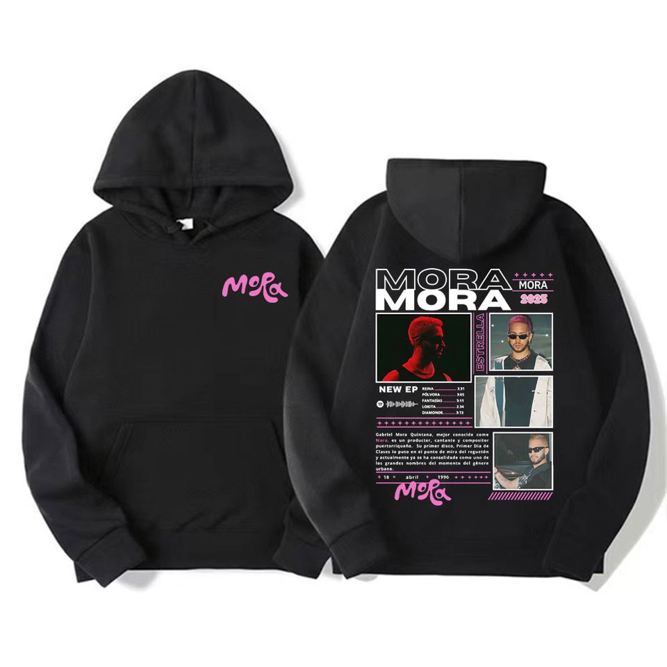 Rapper Mora Album Tour 2025 Graphic Hoodies