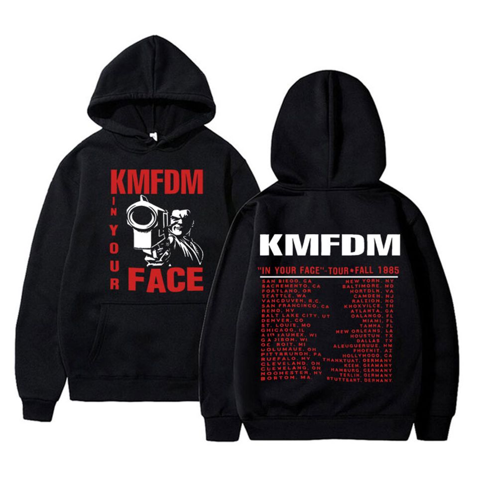 Rock Band Kmfdm In Your Face Tour Fall 1885 Hoodie
