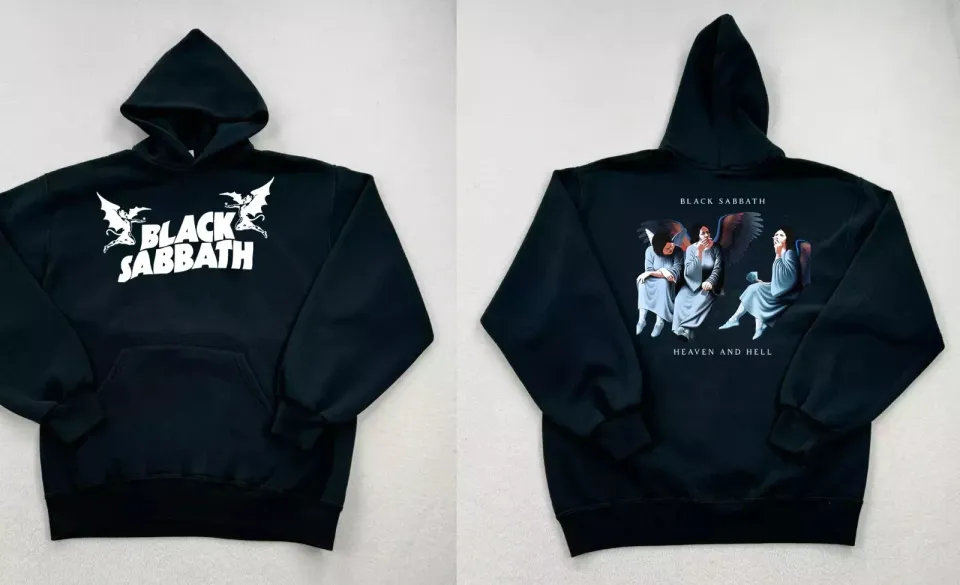 Rare Black Sabbath Album Band 2-Sides Hoodie