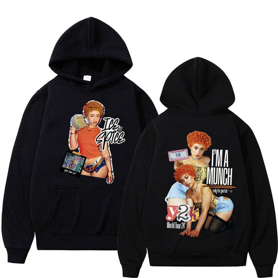 Rapper Ice Spice Tour Concert Graphic Hoodie
