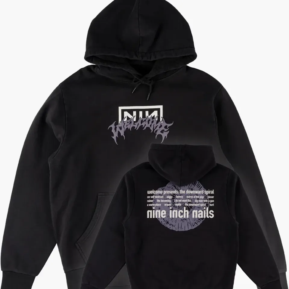Nin Nine Inch Nails Hoodie Unisex Double Sided