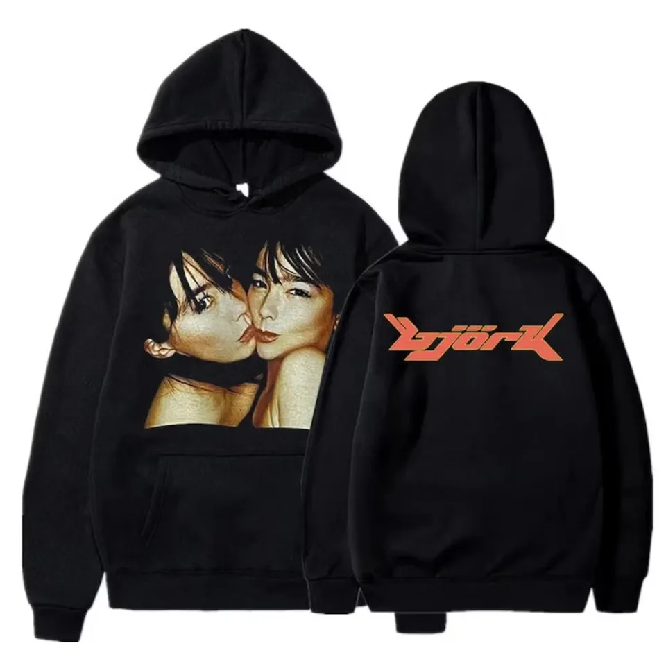 1990 Bjork Hoodie, Unisex Heavy Blend Hooded Music Lover Gift