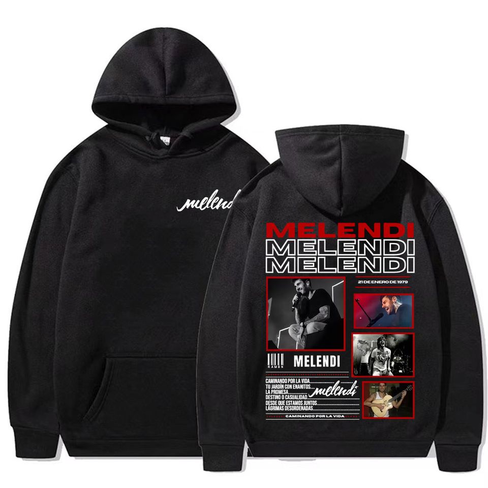 Melendi Album Tour 2025 Hoodie Oversized Concert Merch Sweatshirt