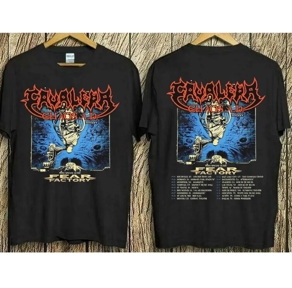 Cavalera With Fear Factory Event Fall Headlining Tour 2025 T-Shirt