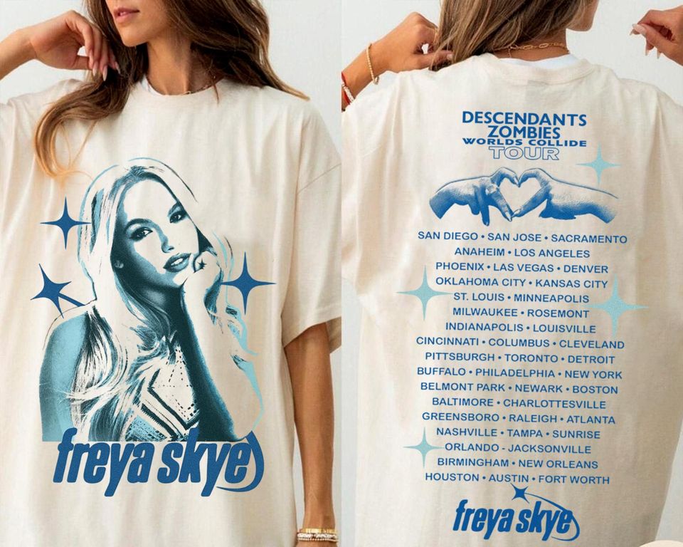 Freya Skye Descendants Zombies Tour 2025 Shirt Disneyland Shirt