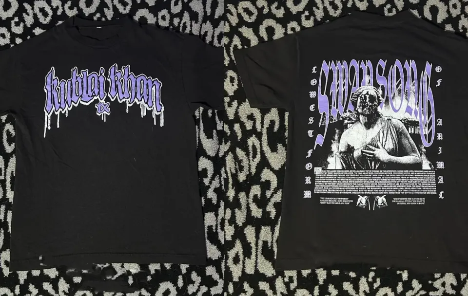 Swan Song Tour 2025 Shirt  Kublai Khan Tx Band Concert Fan Apparel