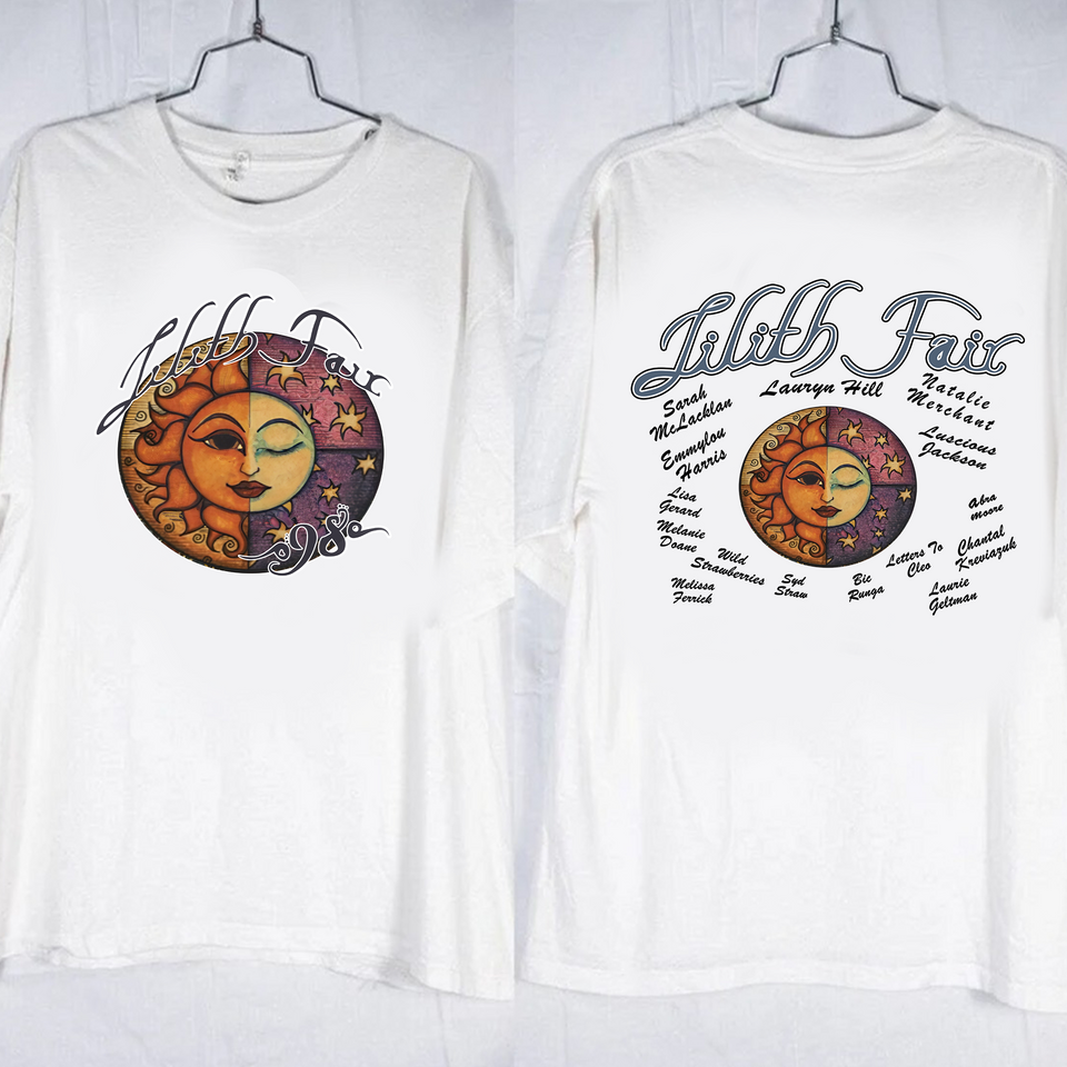 Lilith Fair Tour 1998 T-Shirt, Lilith Fair Shirt, Cotton Short Sleeve Shirt, Streetwear