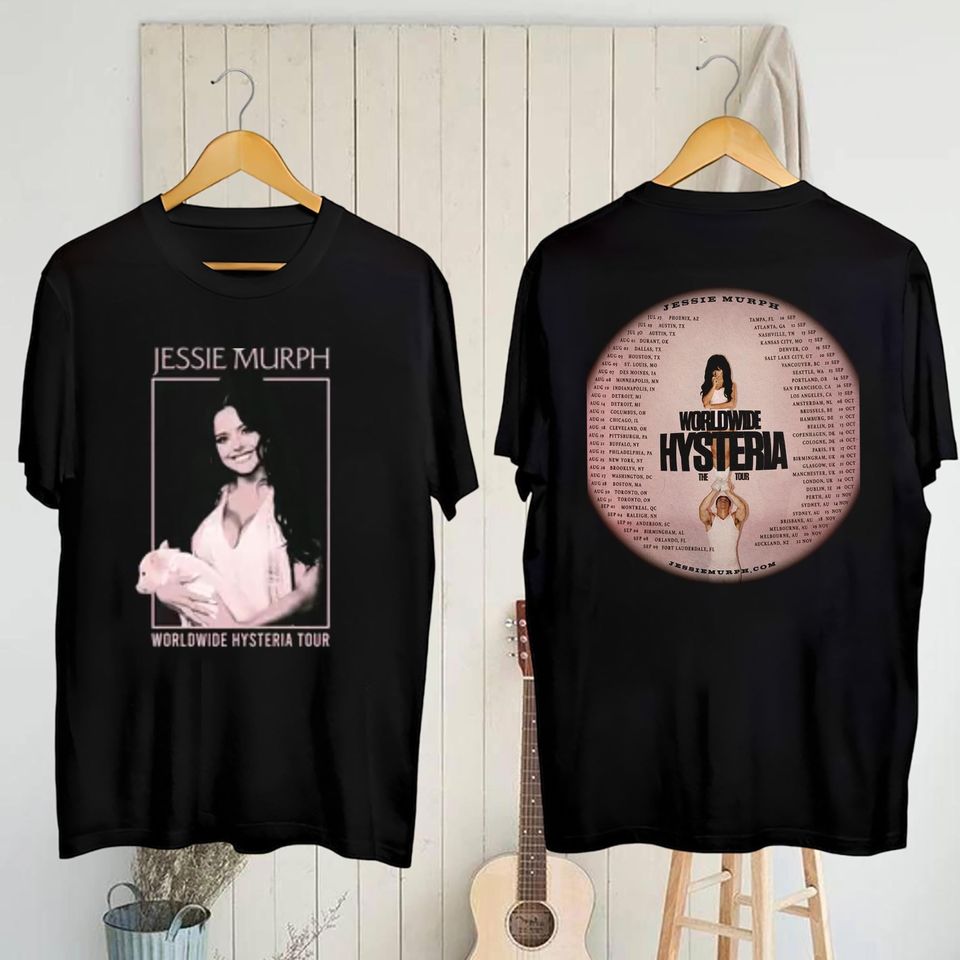 2025 Tour Jessie Murph Worldwide Hysteria T-Shirt, Graphic Jessie Murph Shirt