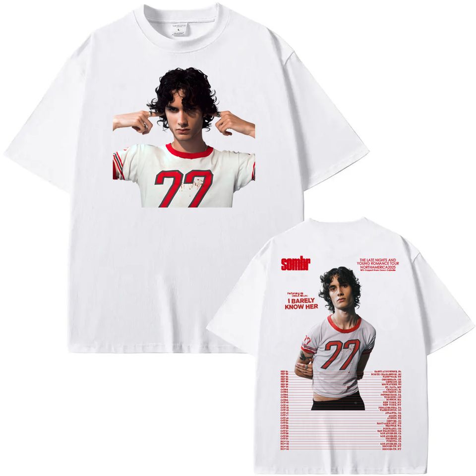 Sombr Late Nights Tour 2025 Shirt Vintage Album Concert Merch Shirt