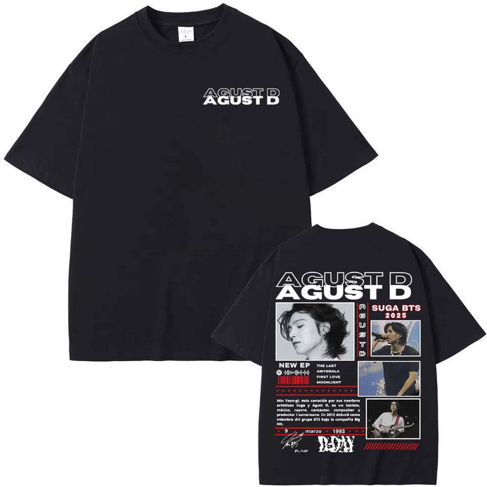 Agust D Album Tour 2025 Shirt Rapper Vintage Concert Fan Merch