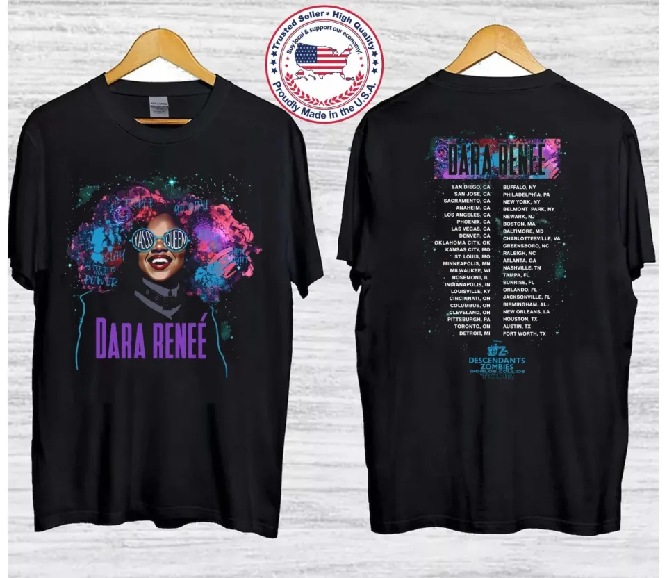 Descendants Zombies Worlds Collide Tour 2025 Dara Renee Cast T-Shirt