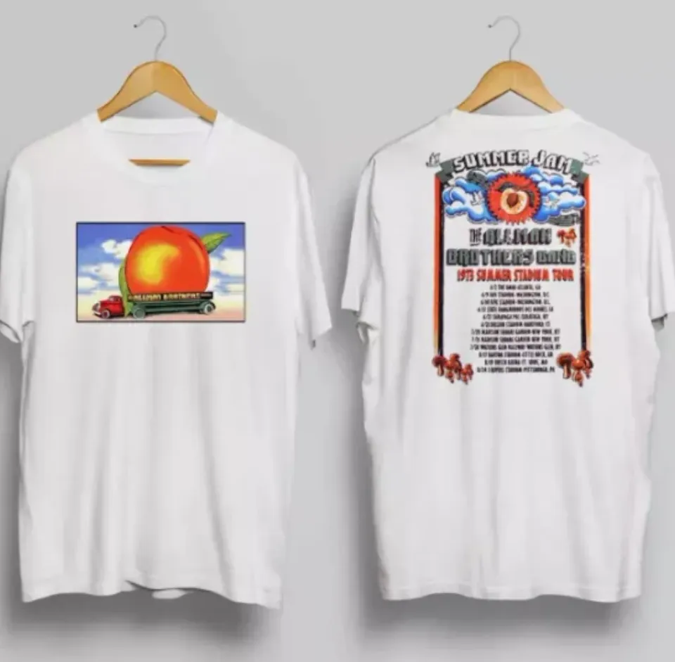 Allman Brothers Eat A Peach 73 Summer Tour Shirt T-Shirt