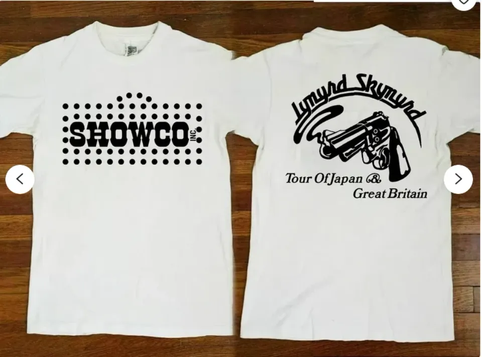 Vintage 1976 Lynyrd Skynyrd Showco Tour Of Japan & Amp, Great Britain Rock Gbr Shirt