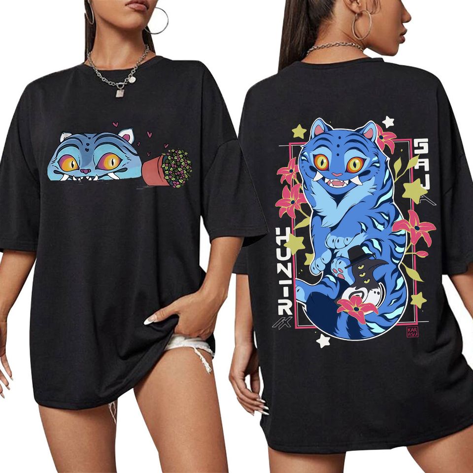 Kpop Demon Hunters Derpy Tiger Merch T Shirts Fashion Vintage Gothic T-Shirts