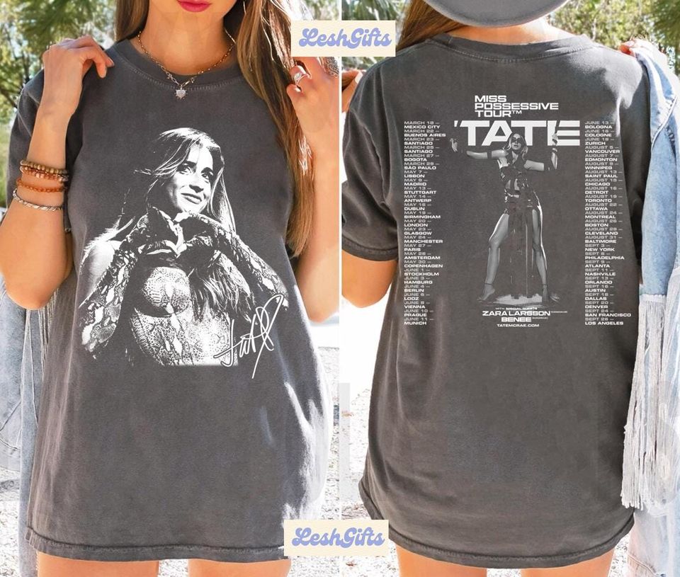 Tate Mcrae Miss Possessive Tour 2025 Shirt Pop Concert Fan Shirt