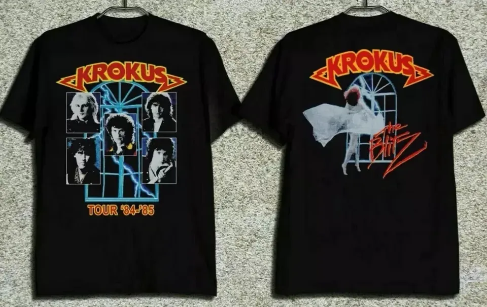 Krokus Band The Blitzz Tour 84-85 T Shirt