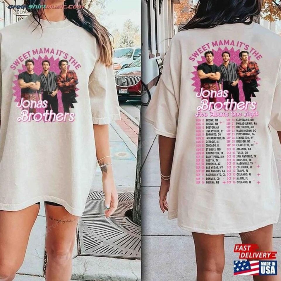 The Jonas Brothers Concert Shirt 2 Side T-Shirt, The Jonas Brothers Tour 2025 Shirt