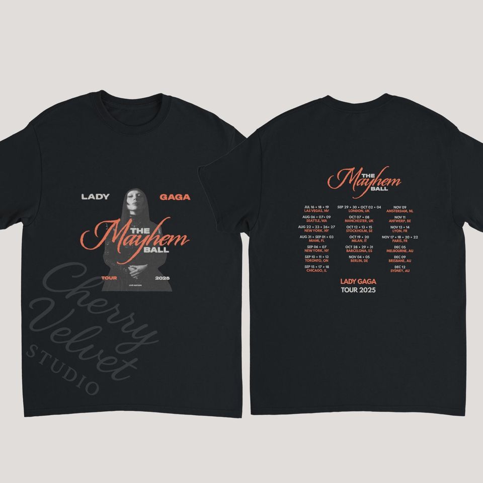 Ld Ga Mayhem Ball Tour T-Shirt | Gaga Merch