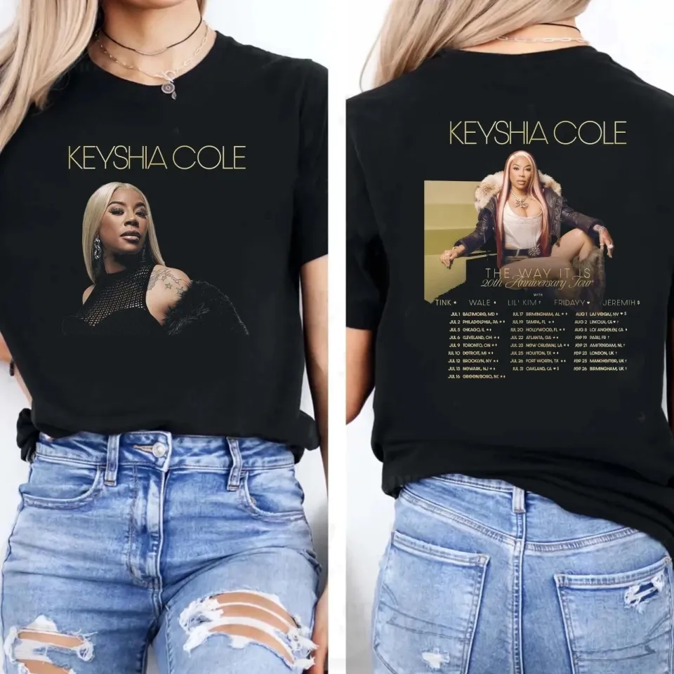 Keyshia Cole Tour 2025 Double Sided T-Shirt