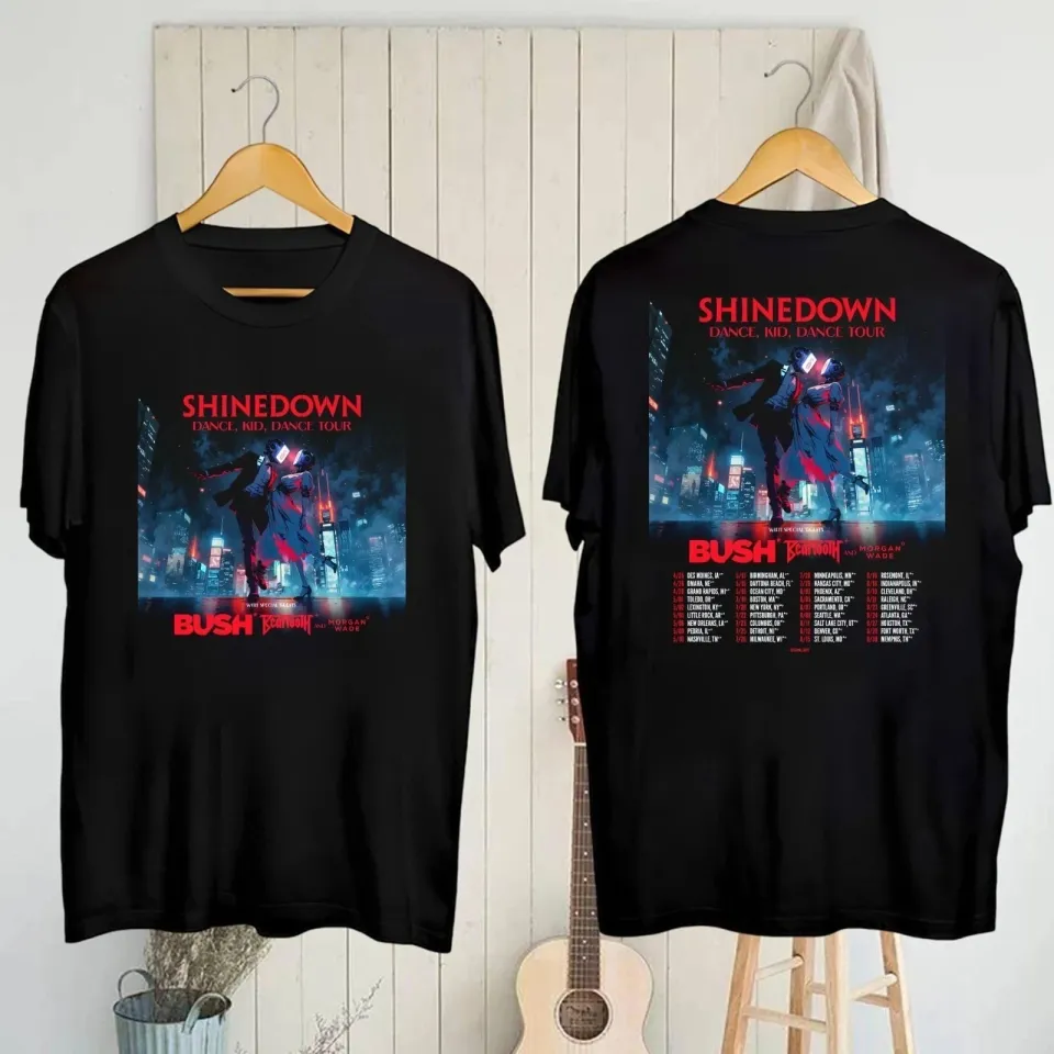 Kid, Dance Tour 2025 Shirt, Shine Down Band Tour 2025 T-Shirt